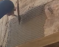 Chapisco invoador é criado por pedreiro