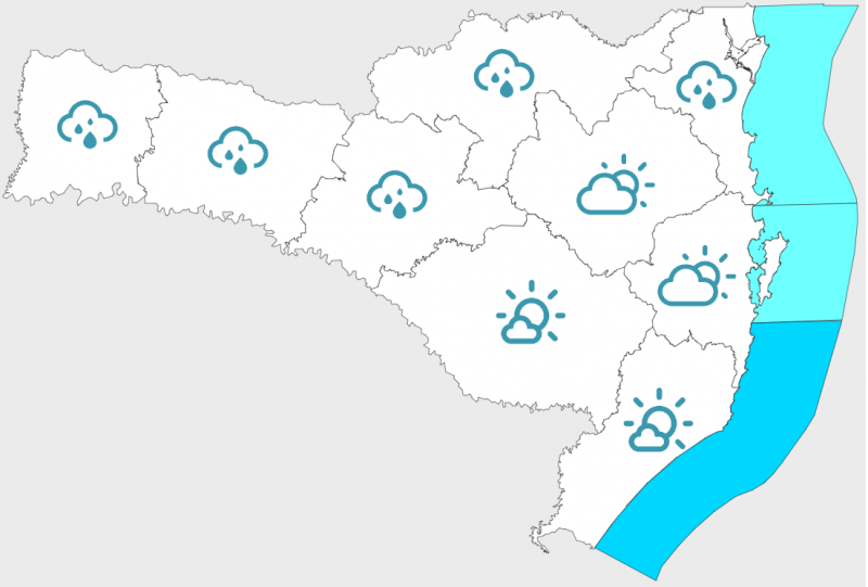 No domingo (26), ter&aacute; novamente a forma&ccedil;&atilde;o de nevoeiros no Litoral e em &aacute;reas pr&oacute;ximas. – Foto: Defesa Civil/Divulga&ccedil;&atilde;o/ND