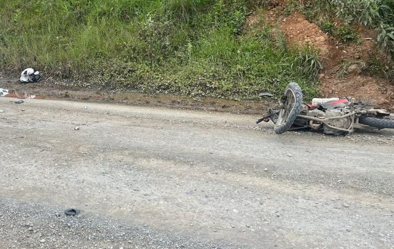 Em Ituporanga, motociclista morreu após bater em um caminhão, na tarde desta quinta-feira (9) - Foto: Corpo de Bombeiros Militar/Divulgação/ND