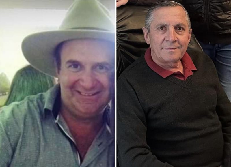 Alex Adelar Moreira, à esquerda, e Agostinho da Silva, à direita, eram os motociclistas que morreram em acidentes de trânsito no Alto Vale do Itajaí, na quinta-feira (9) - Foto: Redes Sociais/Divulgação/ND