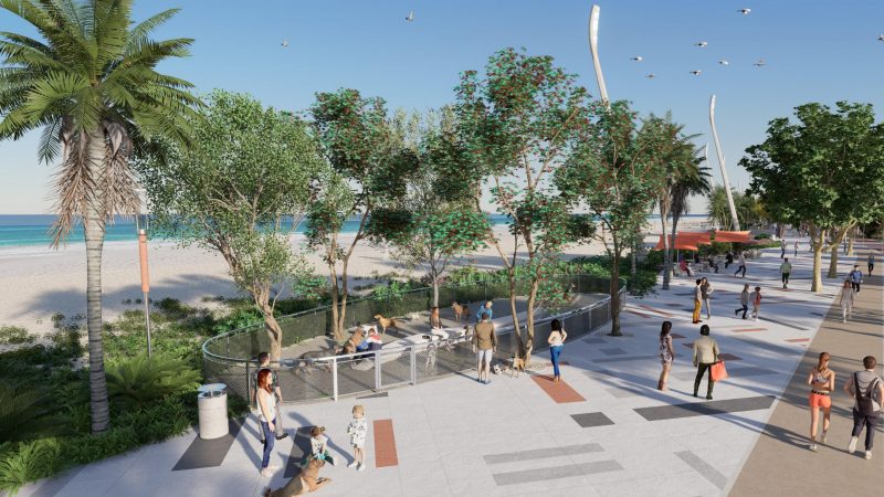 Imagem de projeto de reurbanização da Praia Central de Balneário Camboriú