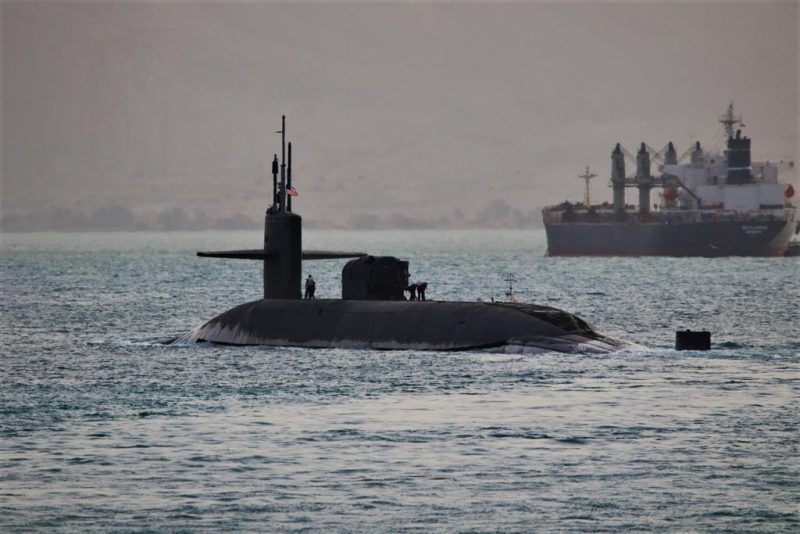 Submarino com mísseis guiados foram enviados para o Oriente Médio