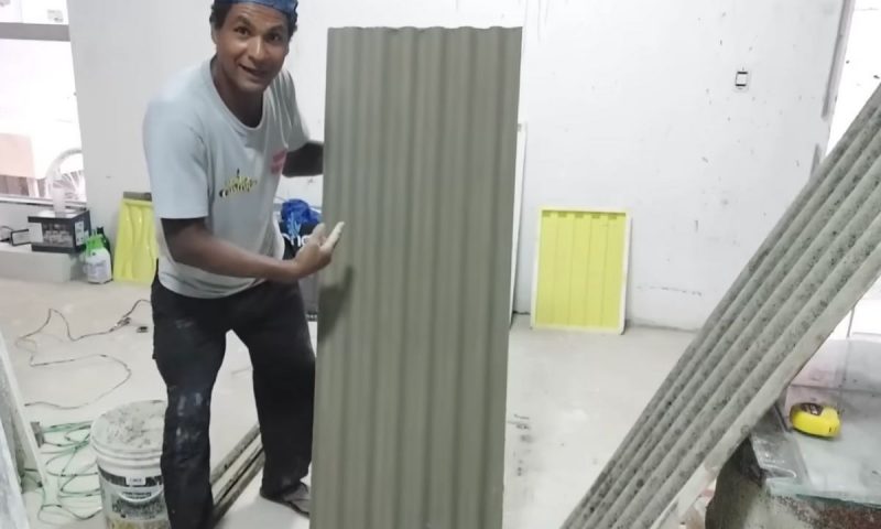 Artista da constru&ccedil;&atilde;o civil mostra sua obra-prima, perfeita, feita na hora – Foto: Reprodu&ccedil;&atilde;o