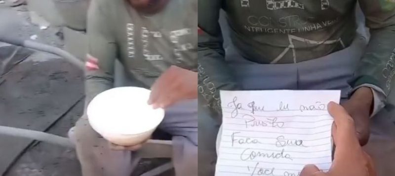 Pedreiro é surpreendido pela esposa 