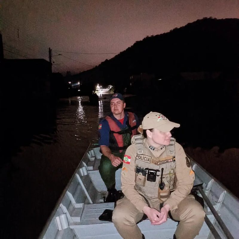 Porto Uni&atilde;o enfrenta h&aacute; 40 dias a enchente mais longa de sua hist&oacute;ria. – Foto: reprodu&ccedil;&atilde;o