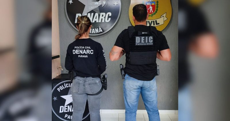 Policiais de SC contaram com o apoio das for&ccedil;as de seguran&ccedil;a do Paran&aacute; – Foto: Pol&iacute;cia Civil/Divulga&ccedil;&atilde;o/ND