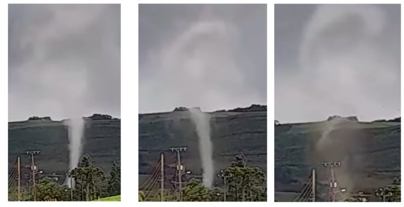 Tornado foi registrado em Rio das Antas