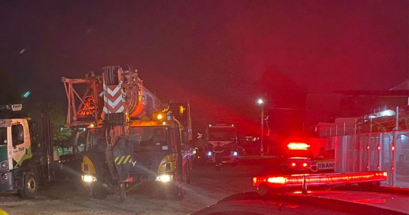 Vag&atilde;o descarrilou na noite de segunda-feira (6) – Foto: DTT/Divulga&ccedil;&atilde;o/ND