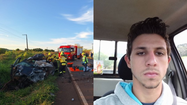 Anderson Chavez, 25, died in a violent collision between a truck and a bus on SC-480 in Chancher.  - Military Fire Department/Reproduction/ND