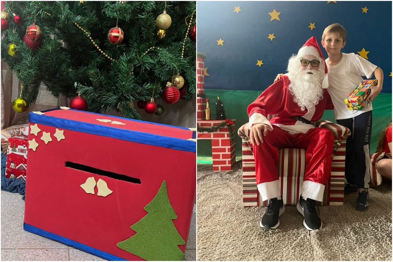 Projeto reúne a direção da escola, professores e toda comunidade, que adota as cartinhas dos alunos e compra os presentes pedidos ao Papai Noel 
