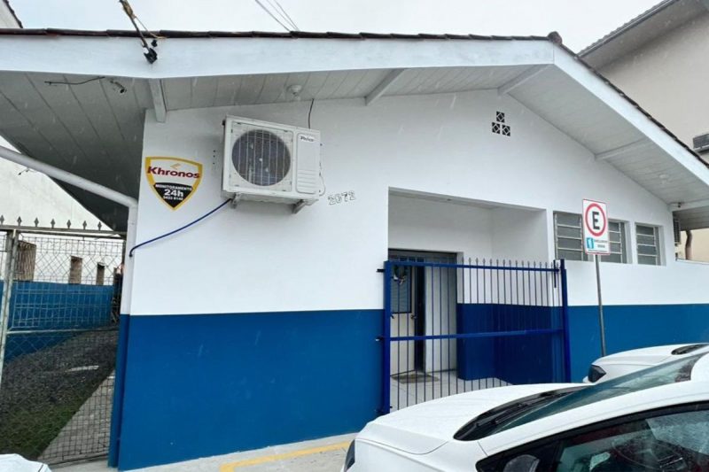 The building was the target of a break-in – Photo: Joinville City Hall/Disclosure