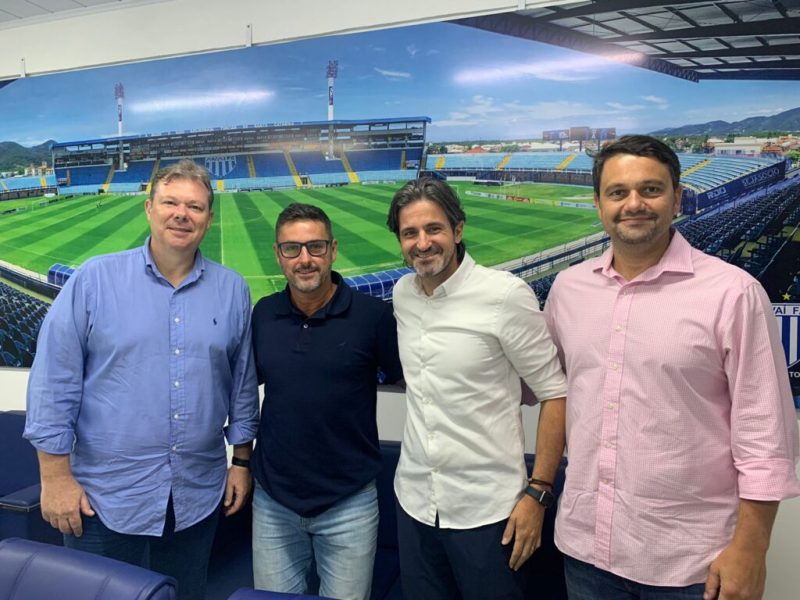 J&uacute;lio Heerdt, Bruno Coev Marques, Lucas Pedrozo e Luciano Kowalski – Foto: Ava&iacute; FC/Divulga&ccedil;&atilde;o/ND