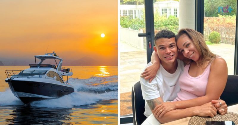 Iate que Thiago Silva presenteou esposa é um Azimute fabricado em Itajaí