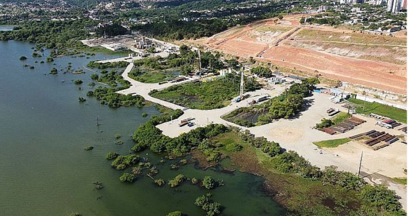 Imagem aérea do estado de Alagoas