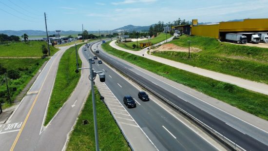 Novo desvio será realizado para continuidade das obras na BR-280 em  Guaramirim