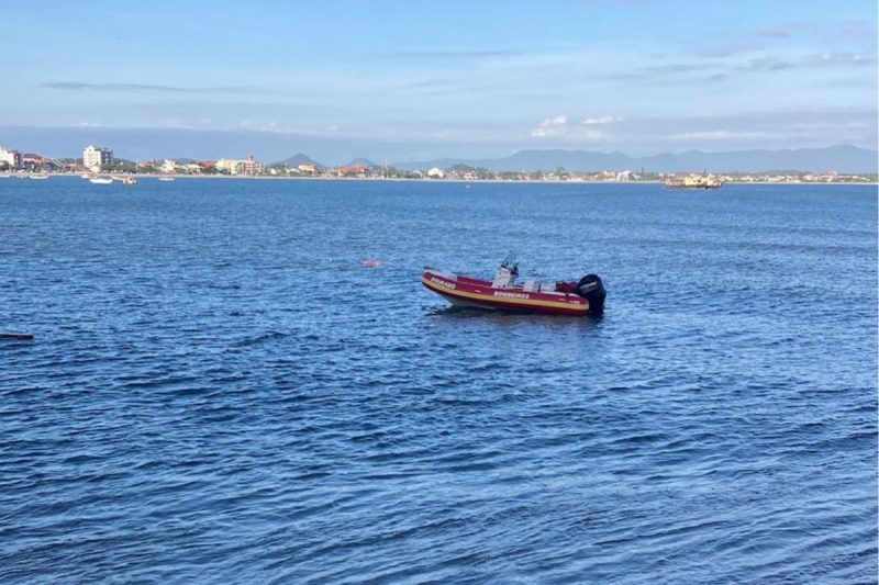 Caso aconteceu na Praia do Ervino – Foto: Corpo de Bombeiros Militar/Divulga&ccedil;&atilde;o