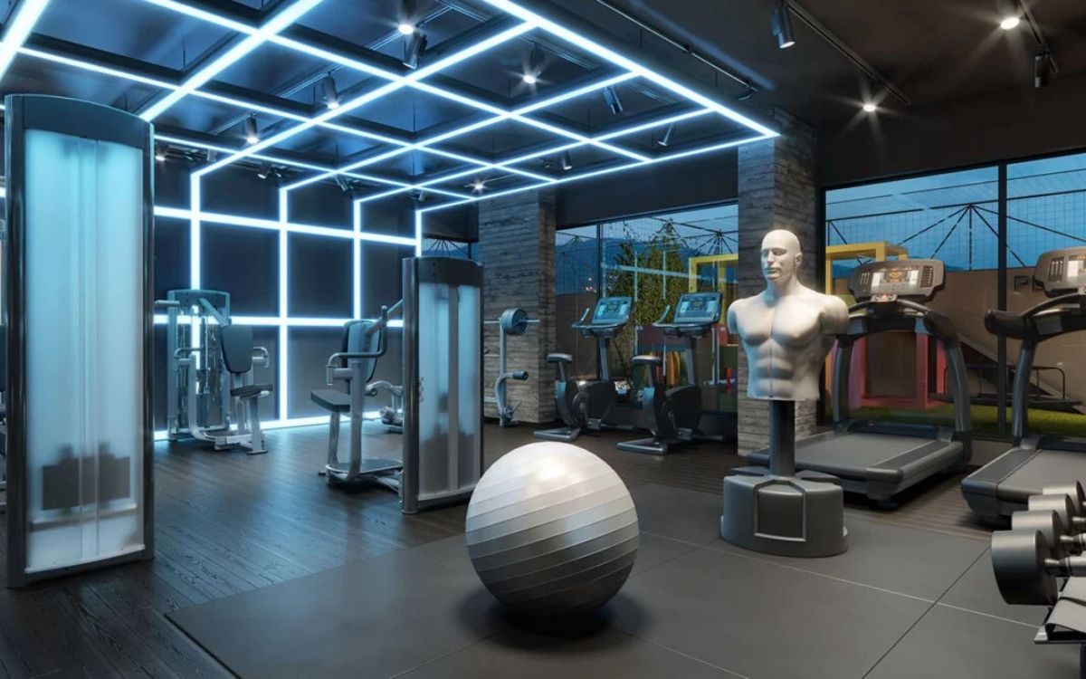 The building's gym is equipped with the latest equipment – ​​Disclosure/Seger