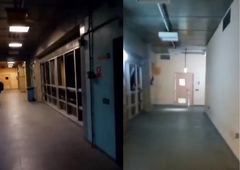 O registro mostram luzes da universidade falhando em p&eacute;ssima hora – Foto: @ufscmilgr4u/Instagram/Reprodu&ccedil;&atilde;o/ND