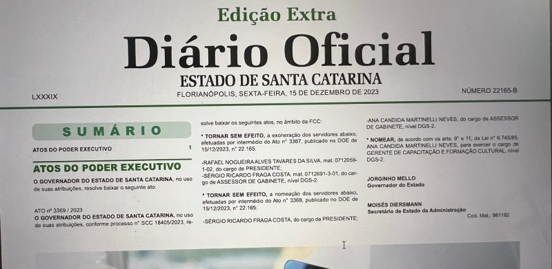 Edi&ccedil;&atilde;o extra revogou as exonera&ccedil;&otilde;es – Foto: FCC 3