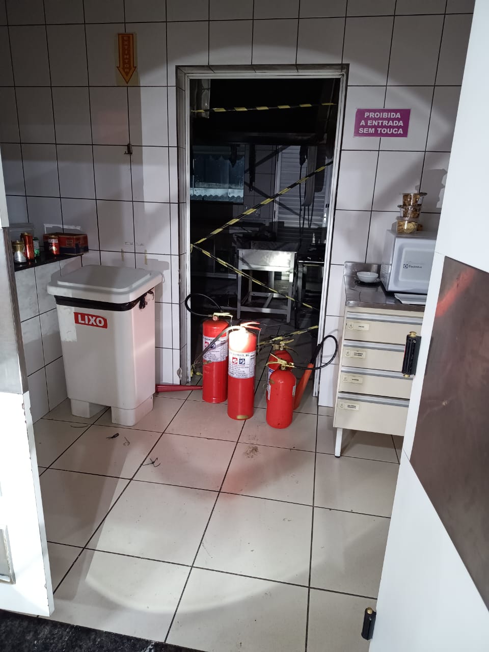 Deputy Ismael dos Santos (PSD-SC) was near the site when a fryer caught fire early this Monday (11) morning - Military Fire Service / Information Disclosure / ND