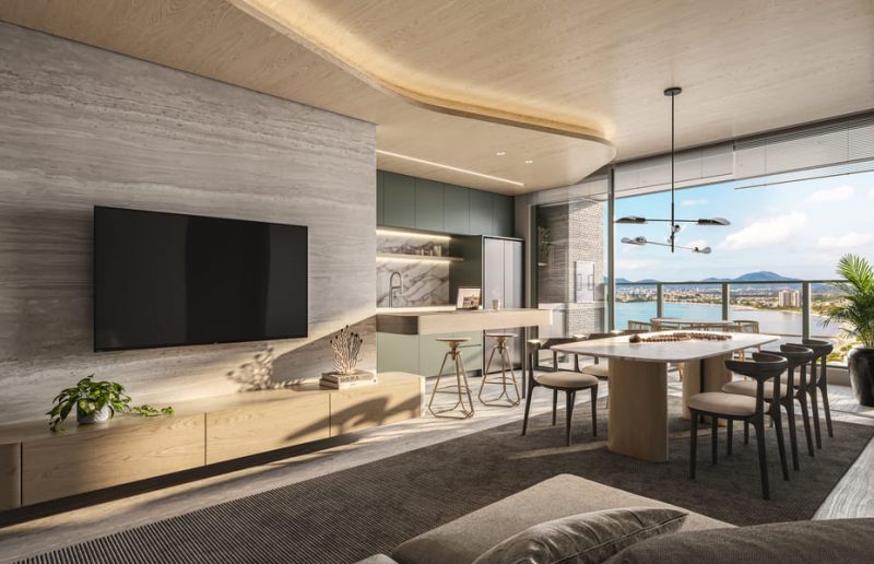 O Naut foi projetado para garantir uma &oacute;tima experi&ecirc;ncia para quem deseja viver perto do mar e, ao mesmo tempo, manter sua rotina urbana funcionando normalmente – Foto: Halsten Incorporadora/Divulga&ccedil;&atilde;o