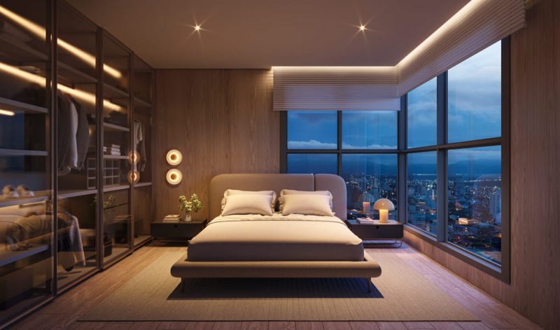 Im&oacute;vel possui 25 pavimentos, com seis apartamentos por andar e oito salas comerciais no t&eacute;rreo&nbsp;– Foto: Halsten Incorporadora/Divulga&ccedil;&atilde;o