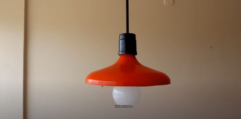 Bombona resultou em uma luminária personalizada