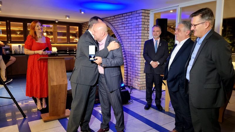 Marcelo Petrelli, presidente do Grupo ND, recebeu honraria