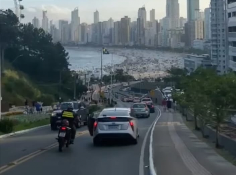 fatos ocorreram no fim da tarde deste sábado (30), na Estrada da Rainha, em Balneário Camboriú