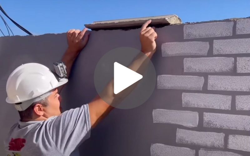 muro PVC – Foto: Reprodu&ccedil;&atilde;o/SOS na Constru&ccedil;&atilde;o/YouTube