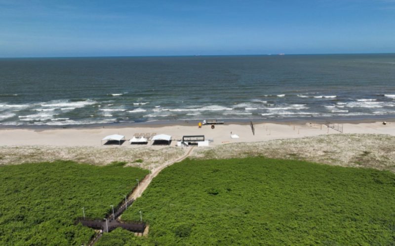 Estrutura do Navega Verão, em Navegantes