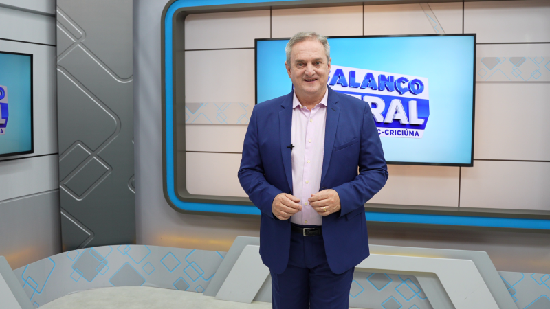 João Paulo Messer, apresentador do Balanço Geral, mediará o debate com os candidatos a prefeito de Criciúma