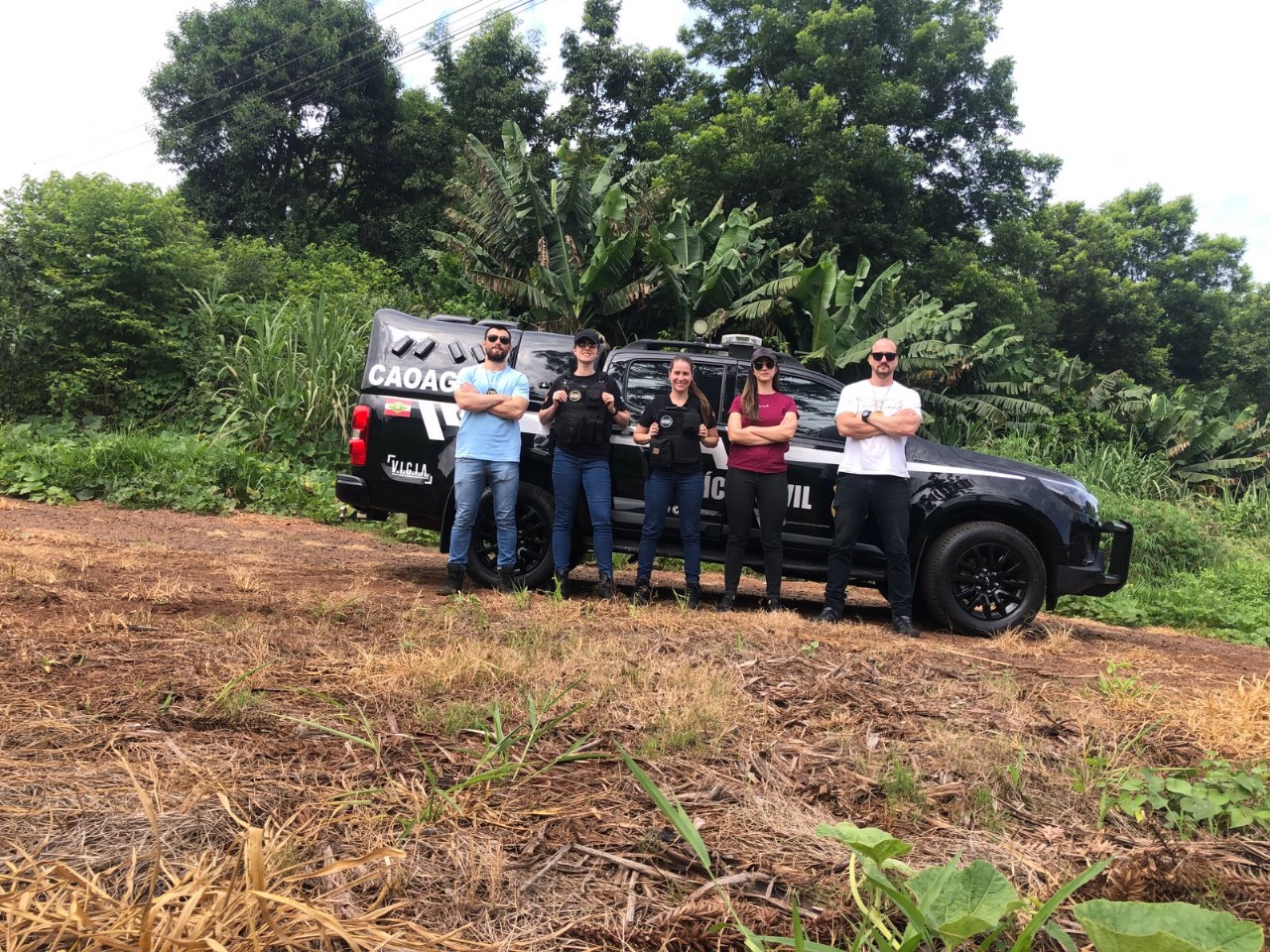 The action was carried out by the Civil Police through CAOAGRO together with the Civil Police from Operation Hórus and Cidasc - Civil Police/Reproduction/ND.