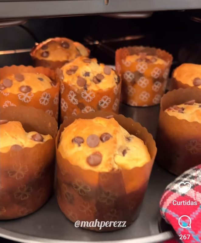 Al&eacute;m de deliciosos, mine chocotones s&atilde;o excelentes op&ccedil;&otilde;es de lembrancinhas para o Natal – Foto: Reprodu&ccedil;&atilde;o/Internet