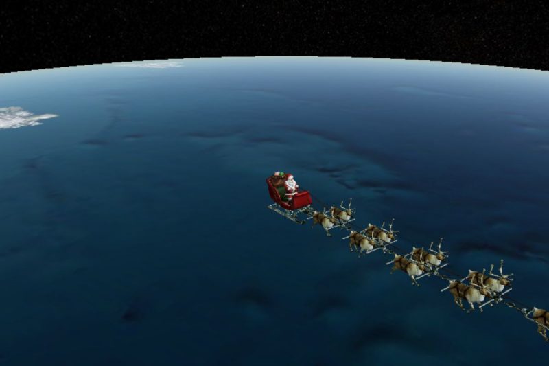 América do Sul é o último destino do Papai Noel