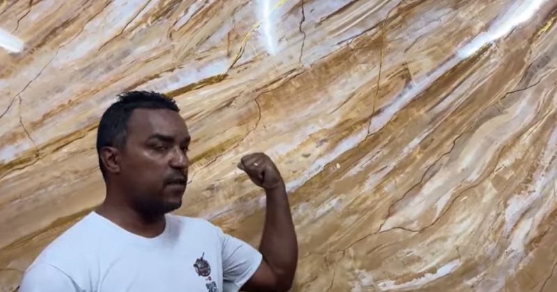 A semelhan&ccedil;a com uma pedra natural &eacute; impressionante – Foto: @WDCFacavocemesmo/Reprodu&ccedil;&atilde;o/ND