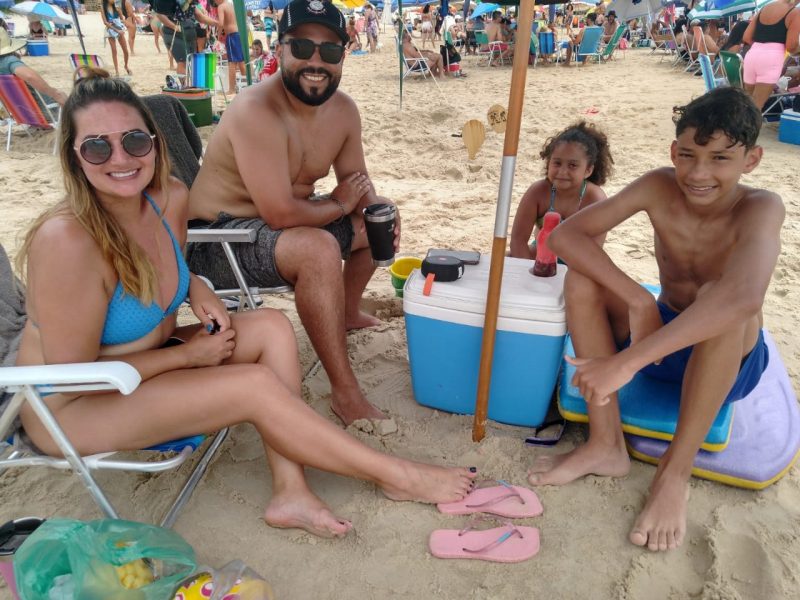 Famílias aproveitaram o primeiro fim de semana do verão em Florianópolis 