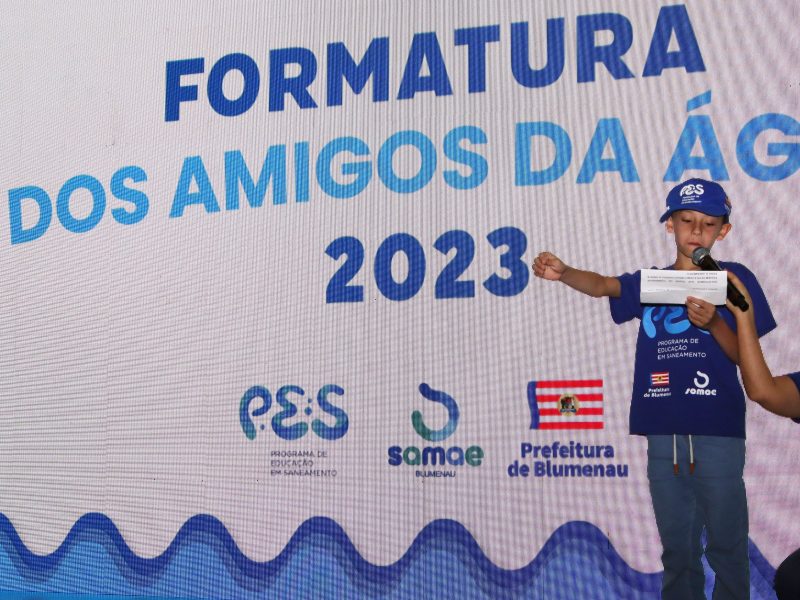 Programa de Educa&ccedil;&atilde;o em Saneamento: Blumenau celebra forma&ccedil;&atilde;o de mais de 700 estudantes – Foto: Eraldo Schnaider