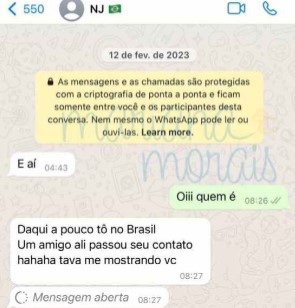 Neymar tem conversa vazada com a modelo Aline Faria – Foto: Reprodu&ccedil;&atilde;o/Carolina Morais/ND