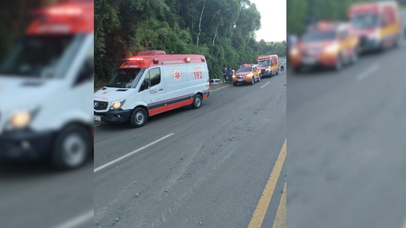 Samu constatou óbito de motorista na SC-120