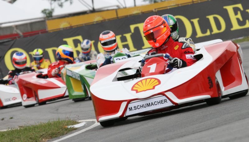 Michael Schumacher no Desafio das Estrelas de Kart em Florianópolis