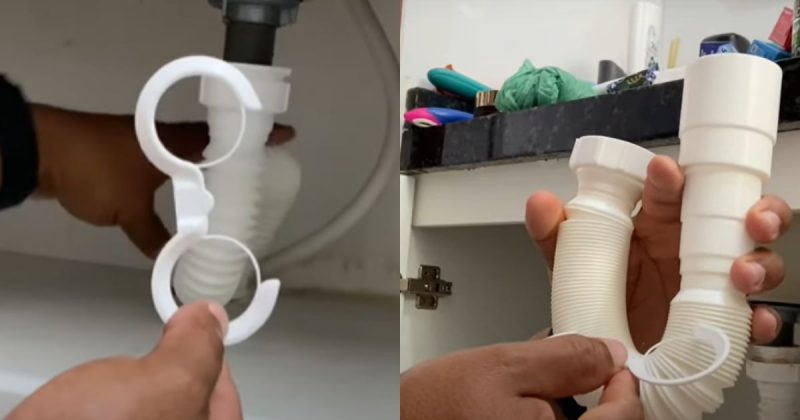 Pe&ccedil;a vem na embalagem do sif&atilde;o – Foto: @macetesdaconstrucao./Reprodu&ccedil;&atilde;o/ND