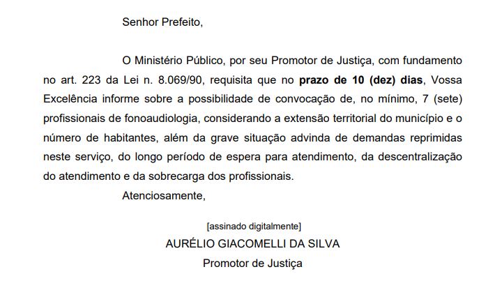 Minist&eacute;rio P&uacute;blico de Santa Catarina d&aacute; prazo para prefeitura de Florian&oacute;polis contratar profissionais – Foto: Reprodu&ccedil;&atilde;o/MPSC/ND