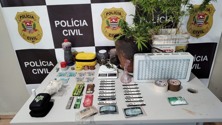 Pol&iacute;cia prendeu tr&ecirc;s pessoas em flagrante – Foto: Pol&iacute;cia Civil/Divulga&ccedil;&atilde;o/ND