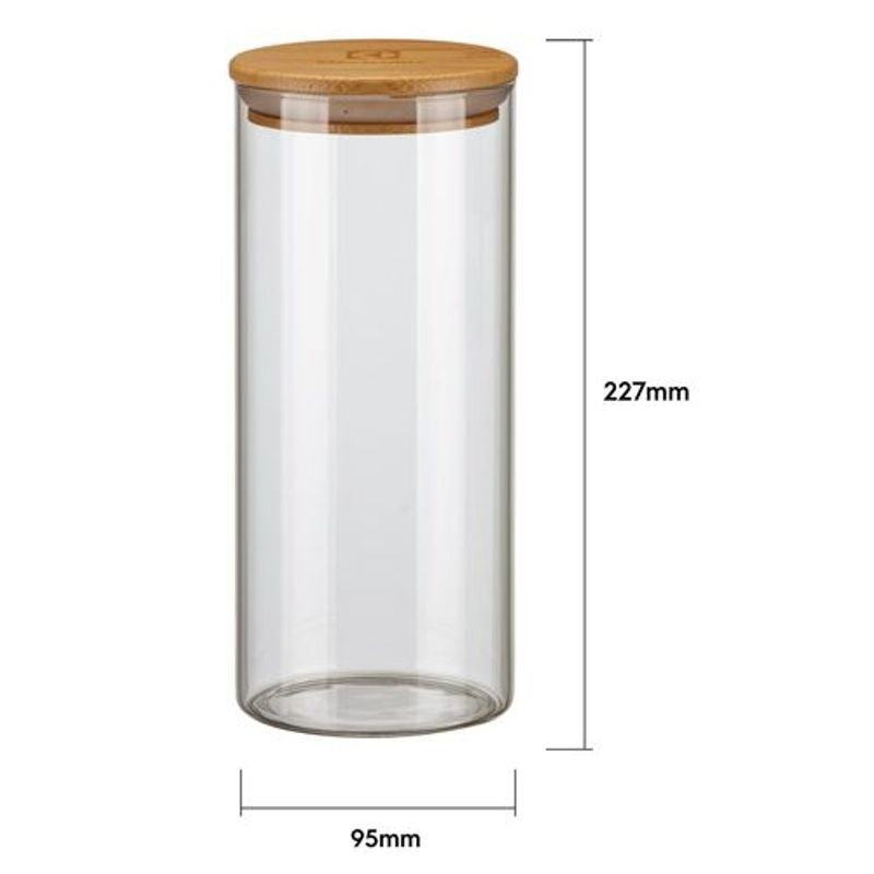 Potes Herm&eacute;ticos Porta-Mantimentos com Tampa de Bambu (Foto: Divulga&ccedil;&atilde;o)