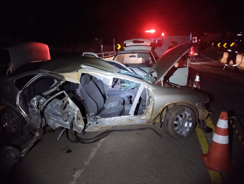 Ela foi atropelada por outro carro que vinha na mesma direção 