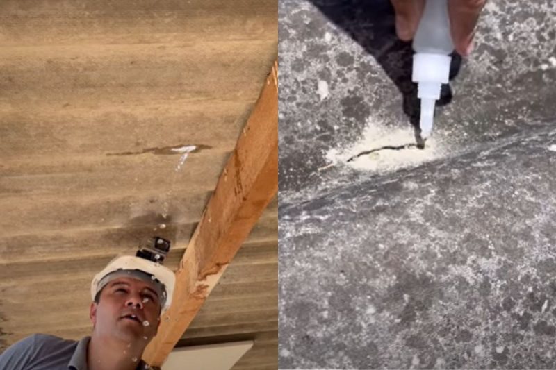 Ideia promete acabar com goteira – Foto: Reprodu&ccedil;&atilde;o/Redes Sociais