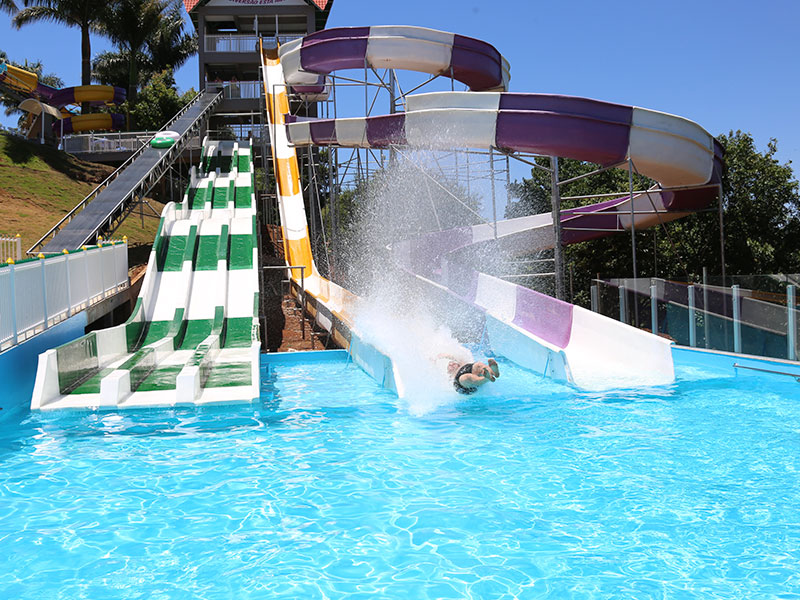 Divers&atilde;o e lazer s&atilde;o atrativos do parque aqu&aacute;tico – Foto: Arquivo/Aqua Parque/Reprodu&ccedil;&atilde;o/ND