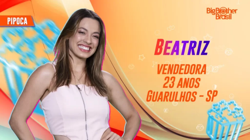 Beatriz é a nova líder do BBB