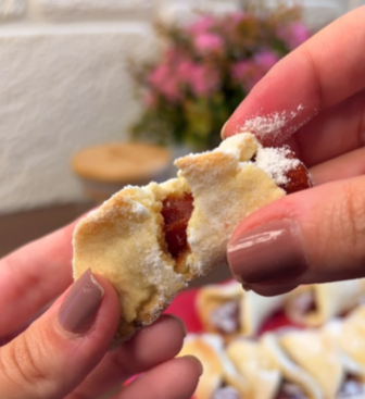 Biscoitinho de goiabada super f&aacute;cil – Foto: Reprodu&ccedil;&atilde;o/ Internet